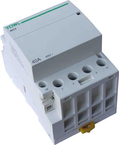 上海新型 WCT-4P/40A 家用接触器 40A 4P 220V/380V 家用交流接触器